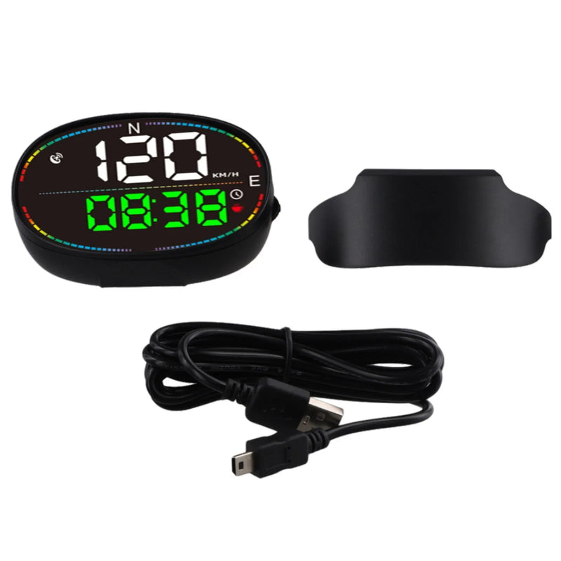 Conjunto de velocímetro digital para carro, gps, hud, display head-up, eletro1 nicos, dispositivos de alarme de velocidade, inteligentes para todos os carros, mph, kmh