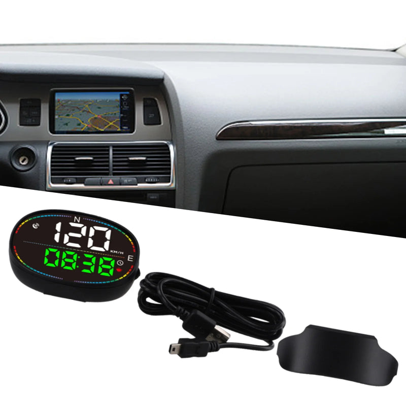 Conjunto de velocímetro digital para carro, gps, hud, display head-up, eletro1 nicos, dispositivos de alarme de velocidade, inteligentes para todos os carros, mph, kmh